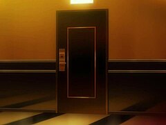 Old man seduces busty teacher in hentai