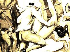 Vintage art with an erotic twist