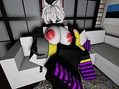 Having wild sex with a sexy cat girl.