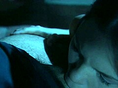 Still got my riding chaps on, Brooke Ballentyne says as she takes deepthroat doggystyle assfucking and creampie facial from big cock.