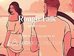 Girlfriend takes big cock deep in tight ass with dirty talk