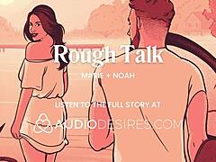 Girlfriend takes big cock deep in tight ass with dirty talk