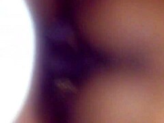 The teen slut rides the huge black cock and gets a creampie from it