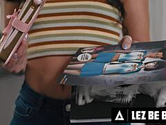 hey, wanna see nerdy gal ritchie get rough with scissoring and fingering adria rae?