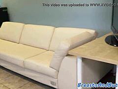 Busty amateur milf meets police officer at work