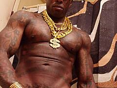 I worship this huge BBC, jerking off to Hallelujah Johnson, the weeping prophet, as he cums in a massive cumshot