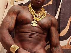 I worship this huge BBC, jerking off to Hallelujah Johnson, the weeping prophet, as he cums in a massive cumshot