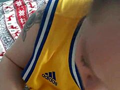 Does this thick redhead take that big black cock?