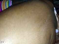 Ebony Slut Fucks Daddy's Monster Cock