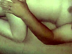 Wife Rubbing Husband's Cock Before Intense Fucking