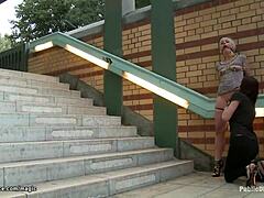 Man, this pierced pussy blonde got drilled in public!