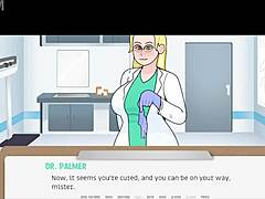 the doctor examines the patient in the hospital