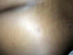 Young ebony bitch gets hair pulled in wet ass pounding