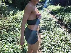 Stepdaughter Teased Me Outdoors, So I Slammed Her Tight Ass Hard!