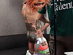 Veronica's first tattoo dick is animal!