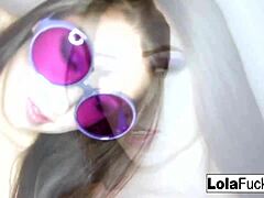 Sexy lola foxx masturbates nude teen 18+ pussy solo