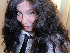 School-Girl Sneaks Quick Fuck Before Parents Return!