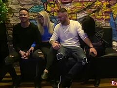 Latina MILF And Brunette Kiss, Deepthroat Big Cock In Hotel Room