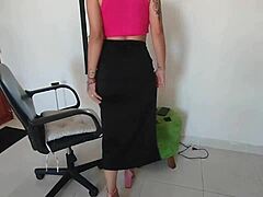 Horny hermanastro gets an epic blowjob before pounding tight Colombian pussy in Spanish porn