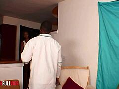 Big booty ebony couple in hardcore black on black action