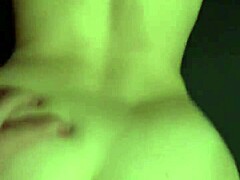fucking girlfriend doggystyle, cums on monster cock