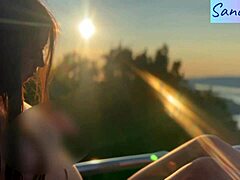 hungarian latina brunette's nipples played in public paradise