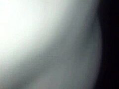 in the woods wearing only g-string and fishnet stockings