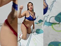 She teases with underwear before I take her hard