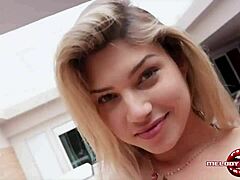 Two Brazilian blondes engage in hot sex with handjobs and assfucking.