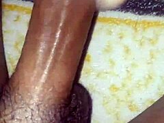 Two toys are used together for intense fucking, leading to cum flowing freely