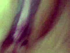 Friend's beautiful pussy makes water break