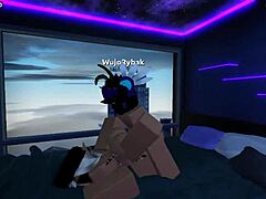 Horny roblox boy fucks step sister hard in missionary and assfucking!