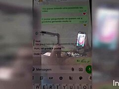 Teasing my stepbrother with a hot video