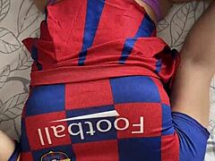 hot cheerleader with big ass fucks two cocks 😏