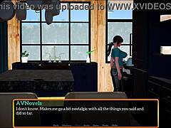 In my new family, the brunette with big tits plays a game that leads to unexpected adventures