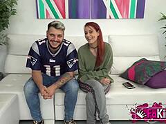 couples today redhead teen piikara and her boyfriend gettin it on for uss