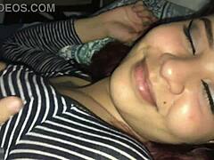 my little stepsister invites me to her room to fuck and swallow my cum 😏