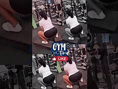 Did you go commando to the gym? Trainer smelled your sweaty pussy and filled it in the bathroom