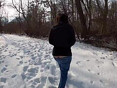 Arctic Milf Flashes Big Ass in Tight Jeans for Whaletail Fetish