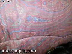 Amateur milf gives rimjob and sucks