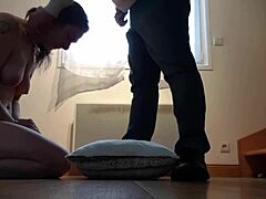 You pose as my whore in handcuffs for doggystyle toy play and facial in amateur bondage POV