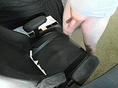 Ginger explodes huge cum load solo