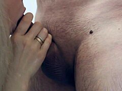 Spying on stepson in shower, mom sucks and jerks him off