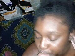 chocolatebarbie lets me cum on her face after rubbing my dick through polo shorts