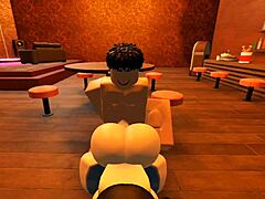 Slut gets fucked in bar with monster cock pov