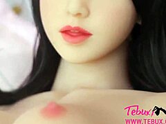 The story of a brunette teen sex doll being used with toys and fucked like a real babe