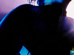 Tattooed girl Tenshii Tushii in lingerie gets a rough session.