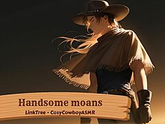 A handsome guy moans in pleasure as he reaches orgasm alone.