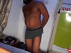 Stepbros Compete Hard for One Tight Ebony Pussy in Group Action.