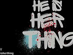 Padrona scopa schiava fica pelosa legata in doggy bondage